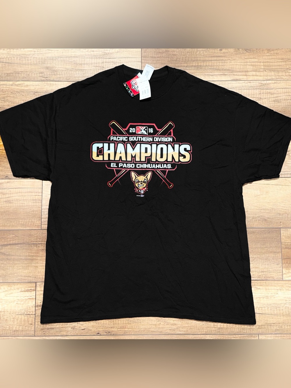 El Paso Chihuahuas MiLB Minor League Baseball Champions Graphic T Shirt Mens 2XL